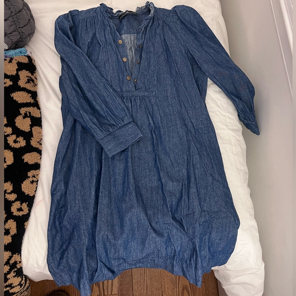 Tuckernuck.   Pomander Place Denim mini dress